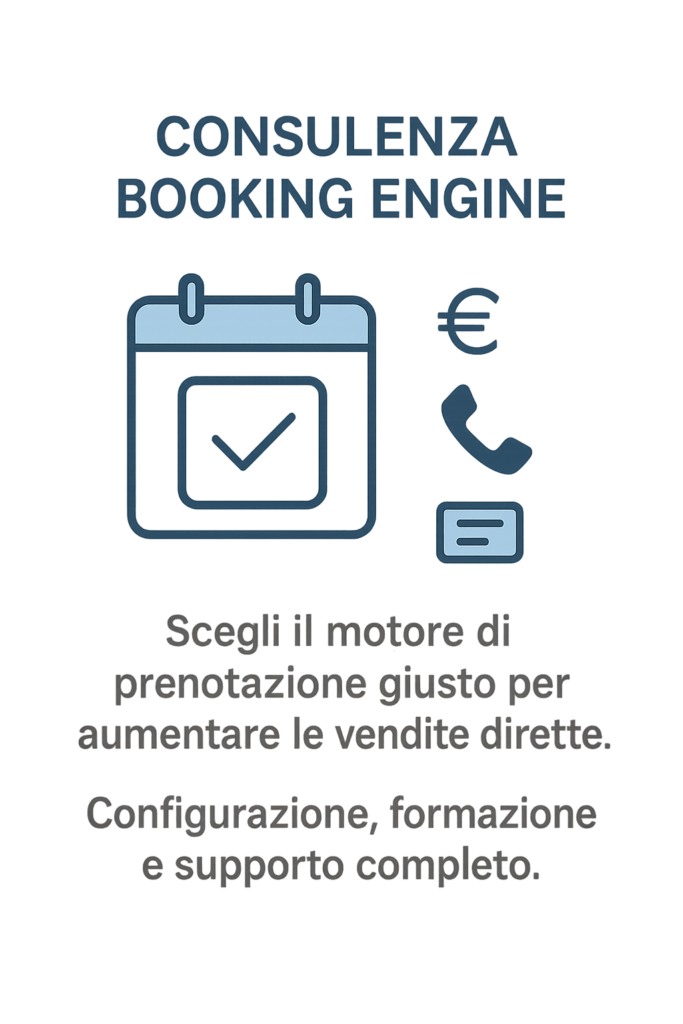 turismo digitale : booking engine