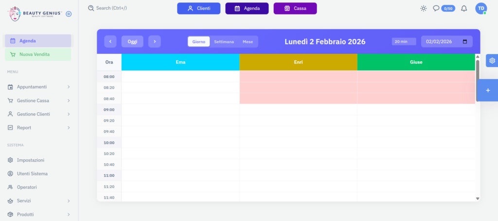beauty genius gestionale software per centri estetici