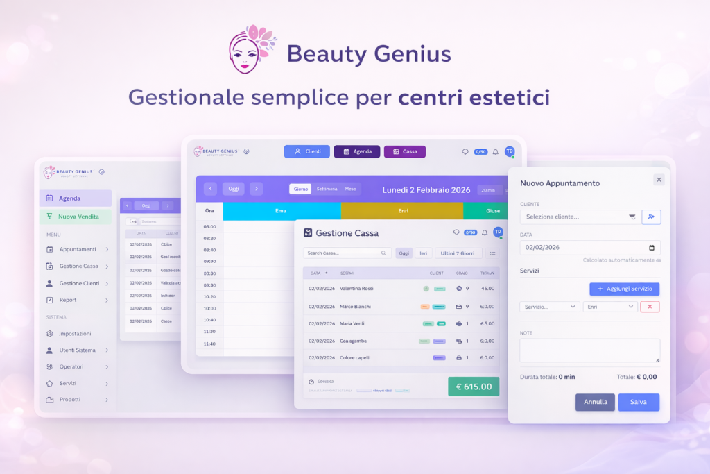 Gestionale semplice per centri estetici